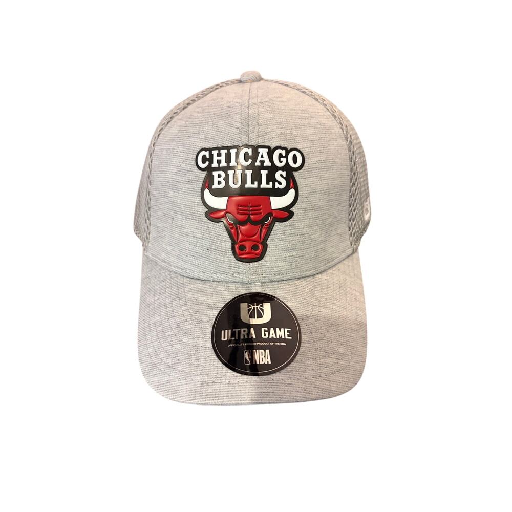 Chicago Bulls NBA, One size fits Most, Hat Grey Color, stretch style New tags